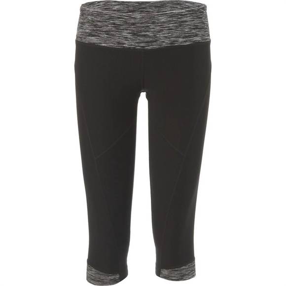 NEW VIMMIA women's rythm wide waistband capri leggings in black - Picture 1 of 1